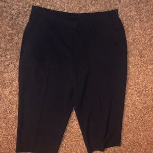 Dark Navy Capri Ankle Pants